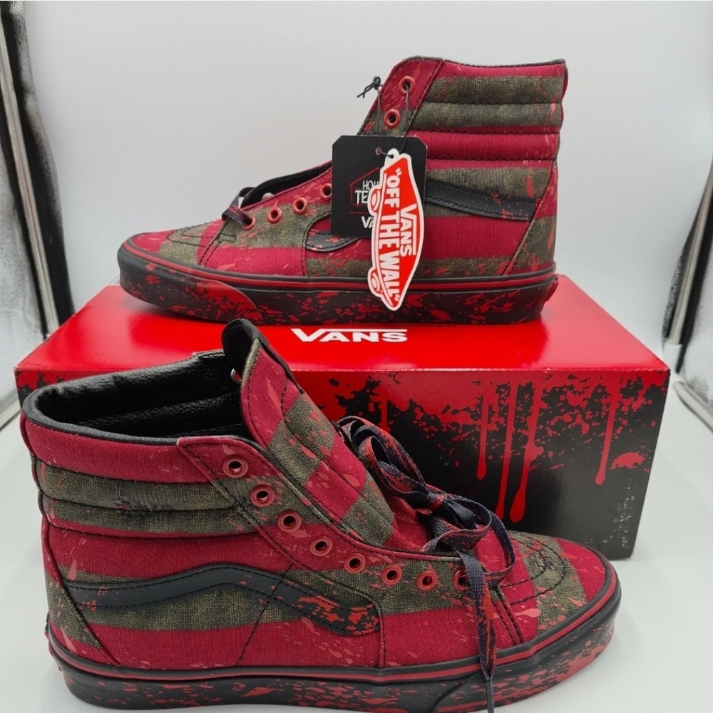 New Mens Vans House Of Terror Nightmare on Elm Street Freddy Krueger Shoe
